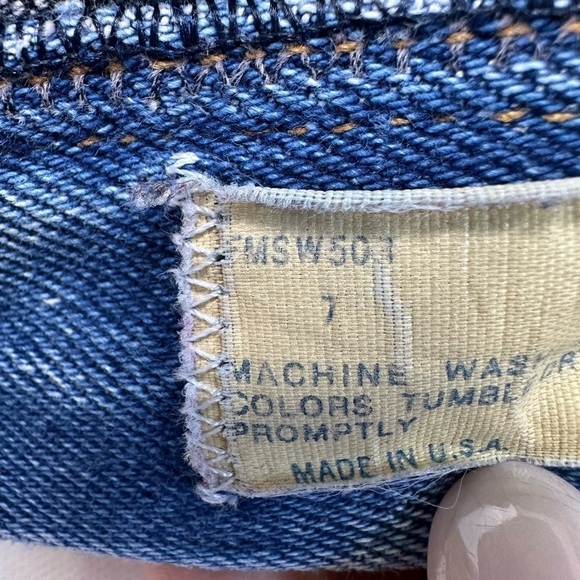 Helium Vintage 1980s Two Tone Denim Jeans - Picture 9 of 9